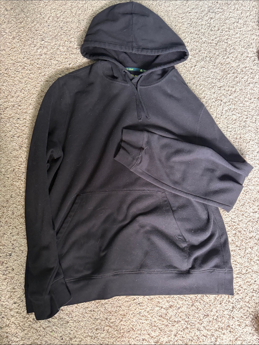 tek gear Black Men's Pullover Hooded Sweatshirt